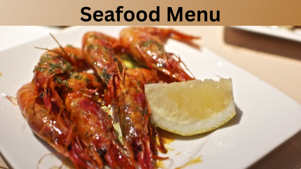 Seafood Menu