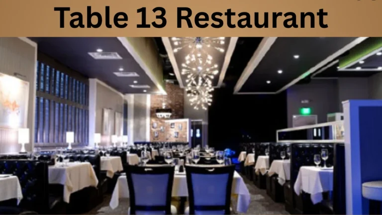 Table 13 Restaurant