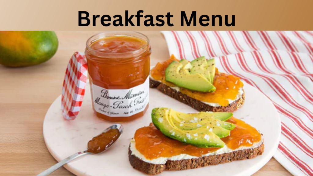 Breakfast Menu