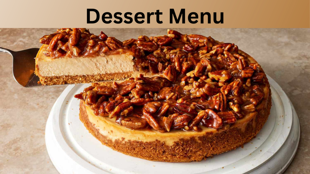 Dessert Menu