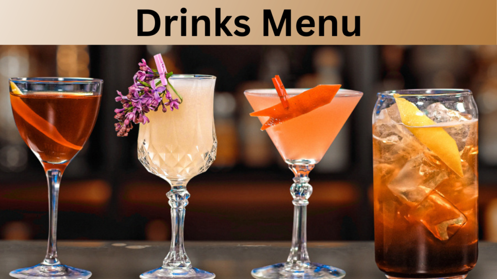 Drinks Menu