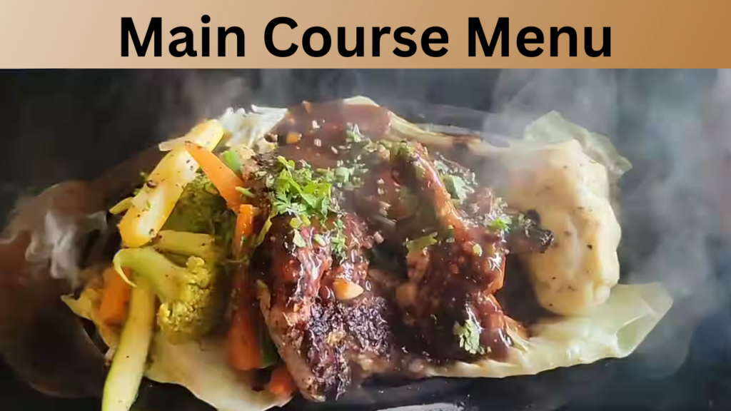 Main Course Menu