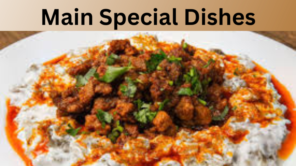 Main Special Dishes