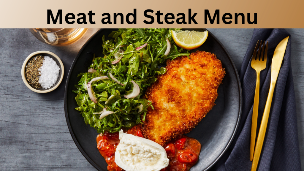 Meat and Steak Menu