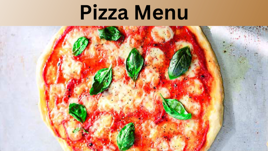 Pizza Menu