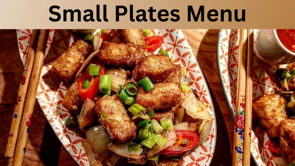 Small Plates Menu