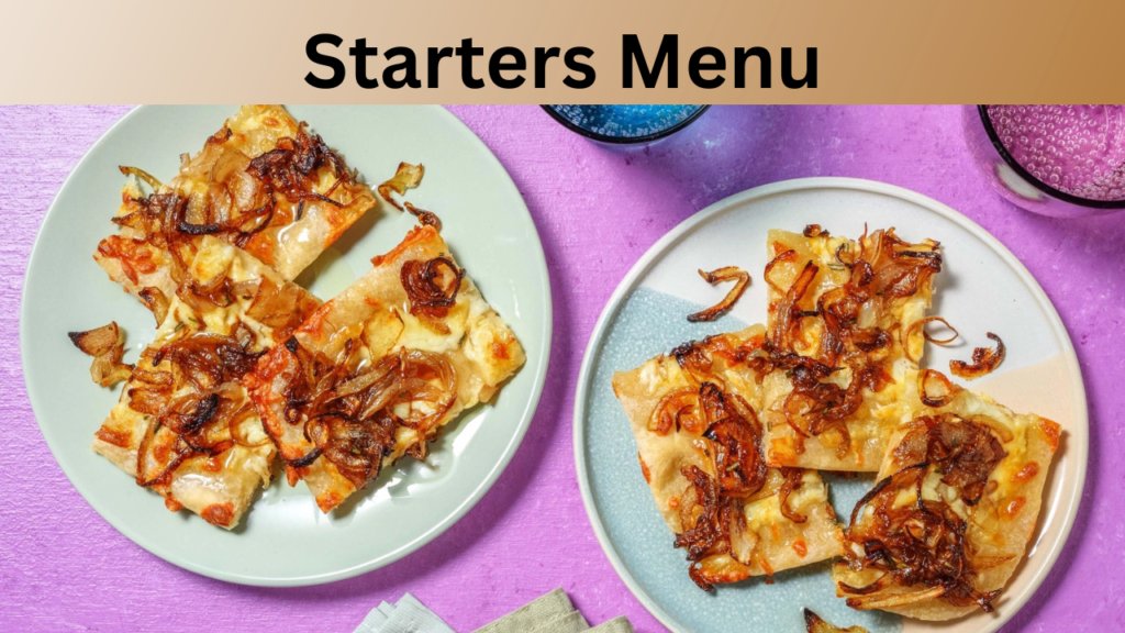 Starters Menu