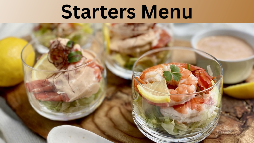 Starters Menu