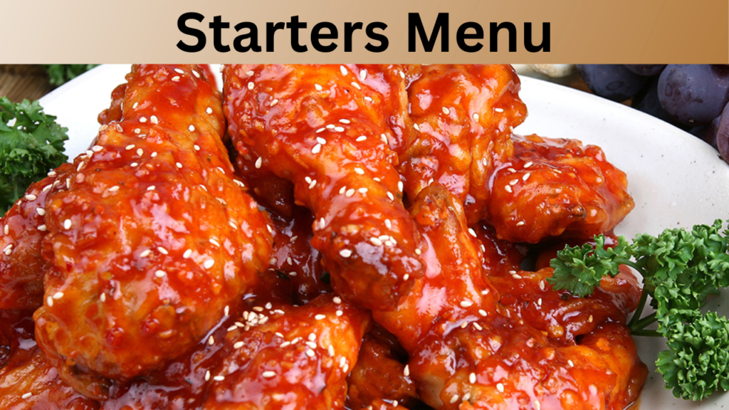 Starters Menu