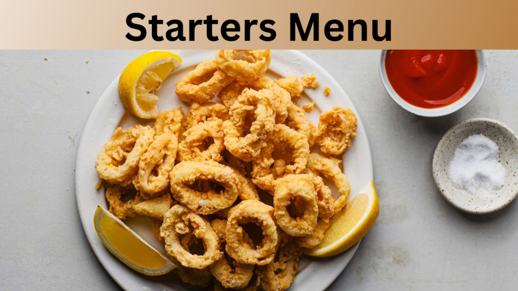 Starters Menu
