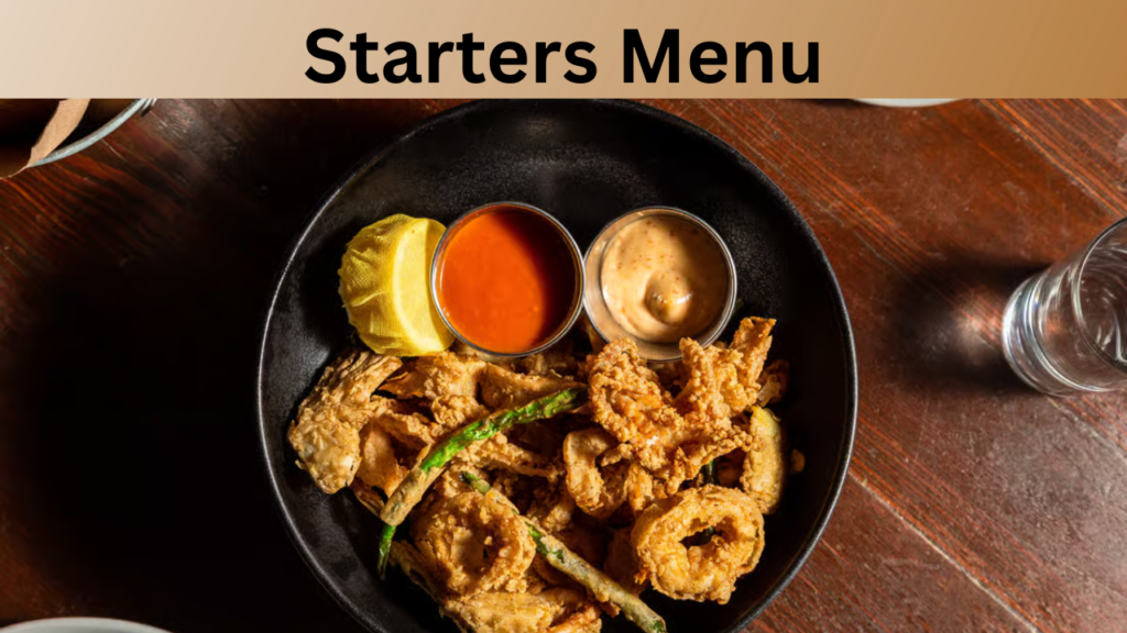 Starters Menu