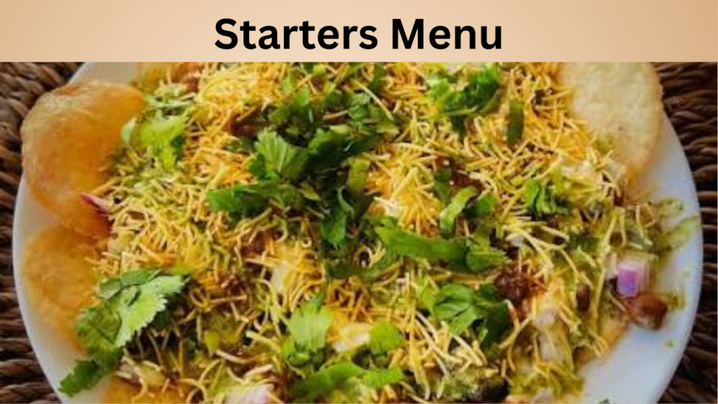 Starters Menu