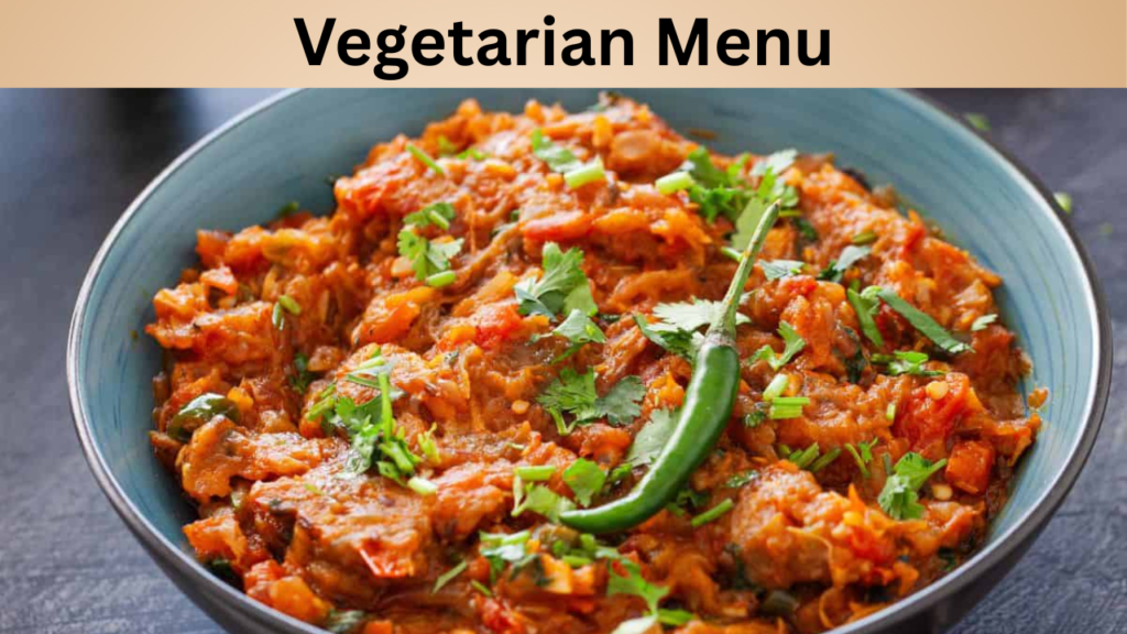 Vegetarian Menu