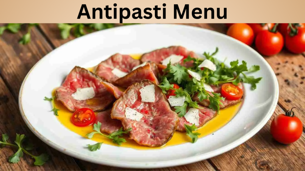 Antipasti Menu
