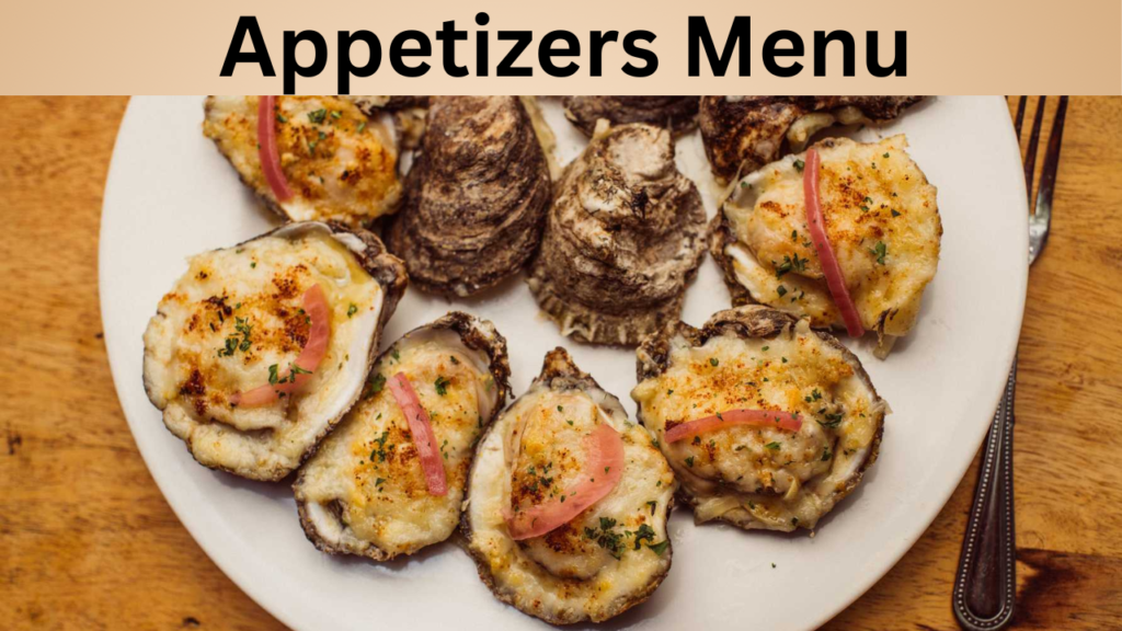 Appetizers Menu