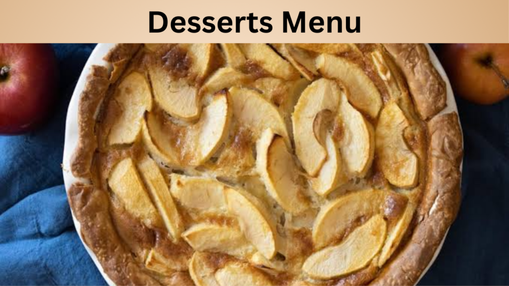 Desserts Menu