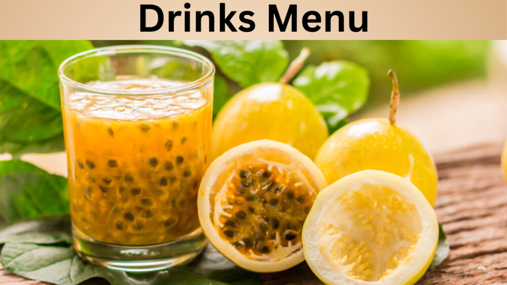 Drinks Menu