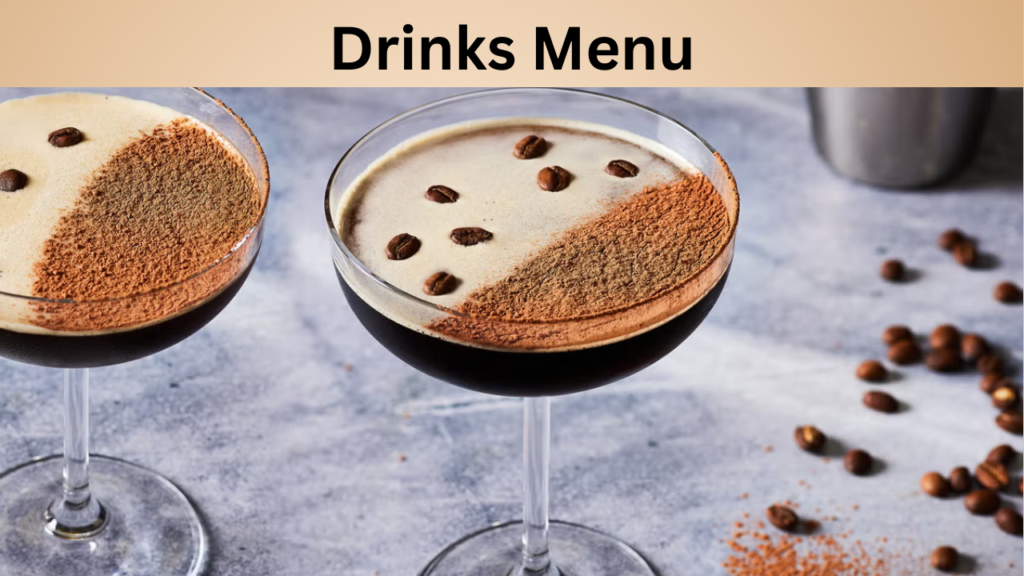 Drinks Menu