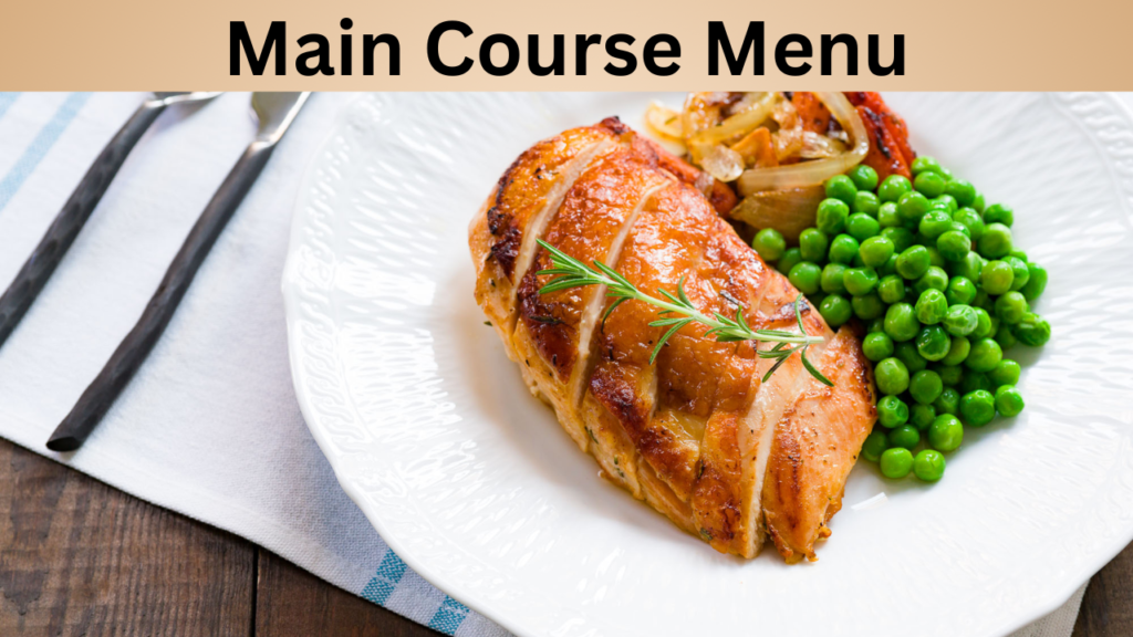 Main Course Menu
