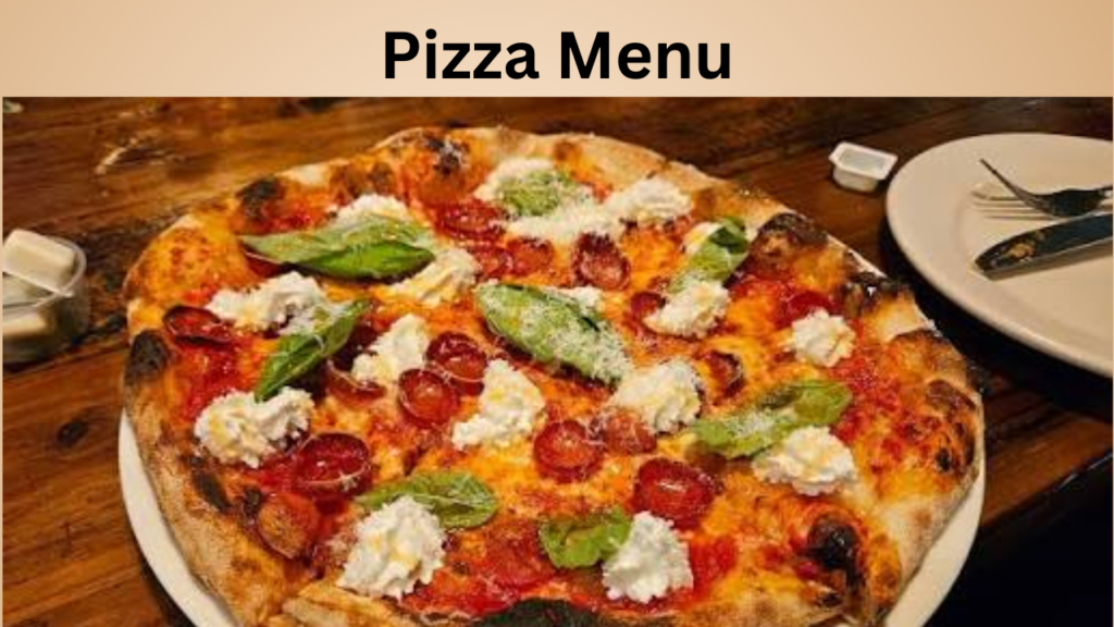 Pizza Menu