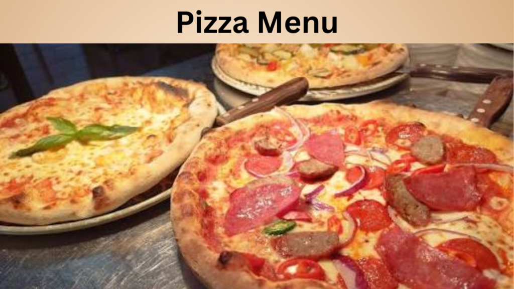 Pizza Menu