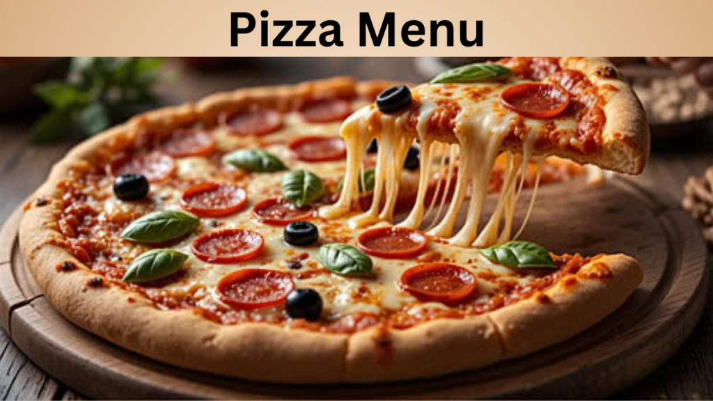 Pizza Menu
