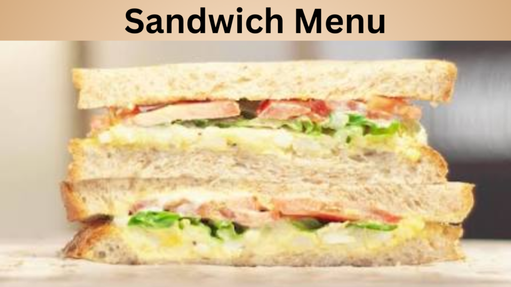 Sandwich Menu