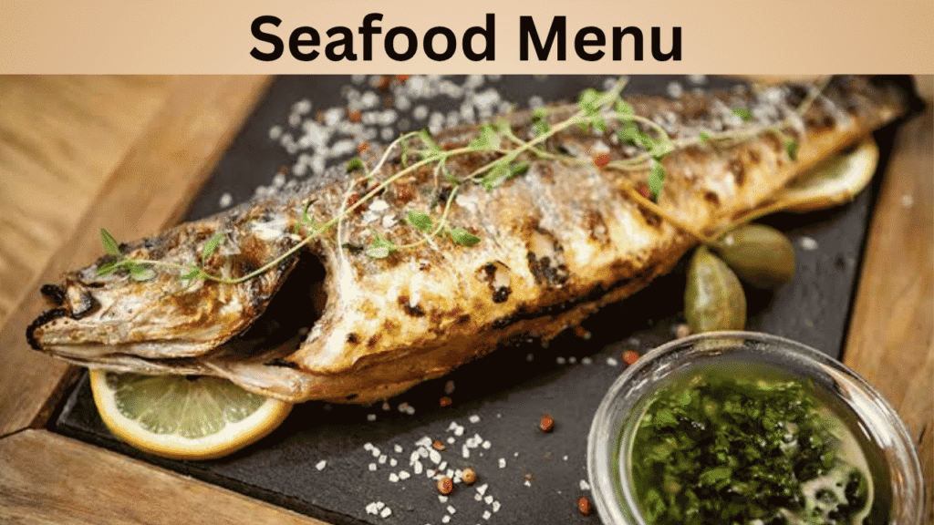 Seafood Menu
