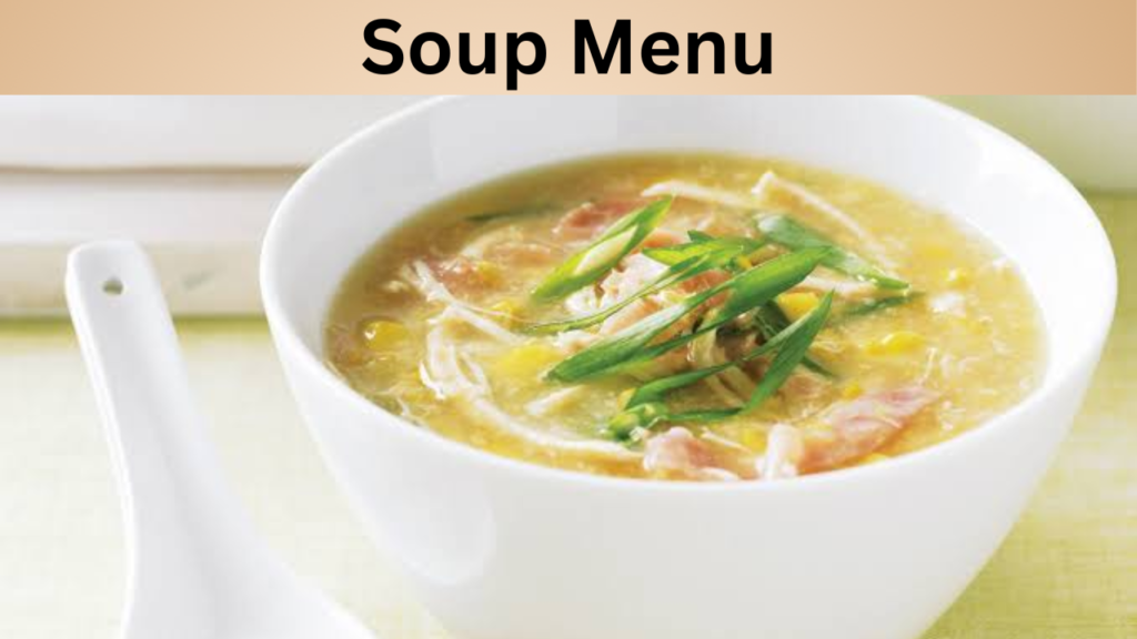 Soup Menu