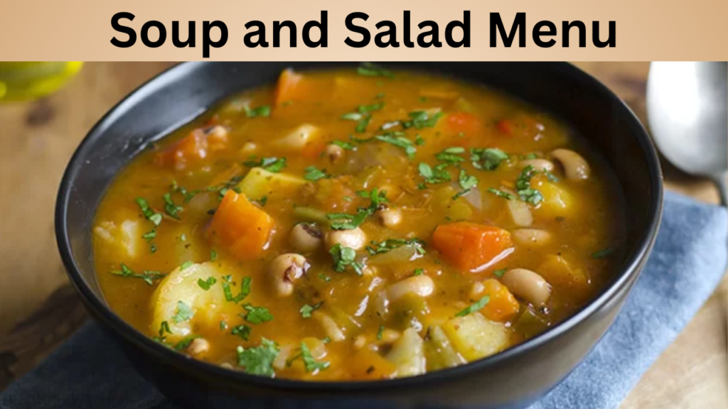 Soup and Salad Menu