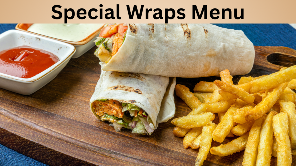 Special Wraps Menu