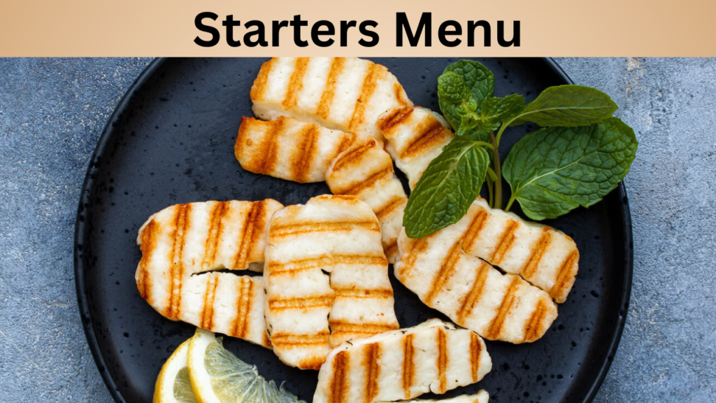 Starters Menu