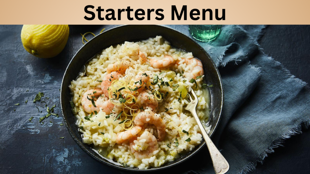 Starters Menu
