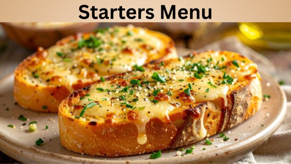 Starters Menu