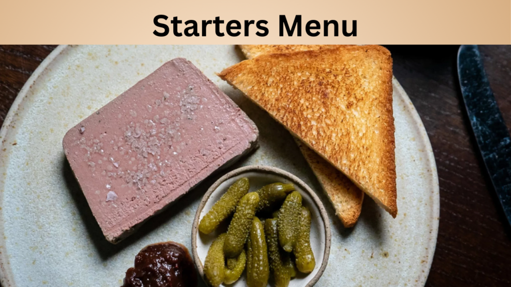 Starters Menu
