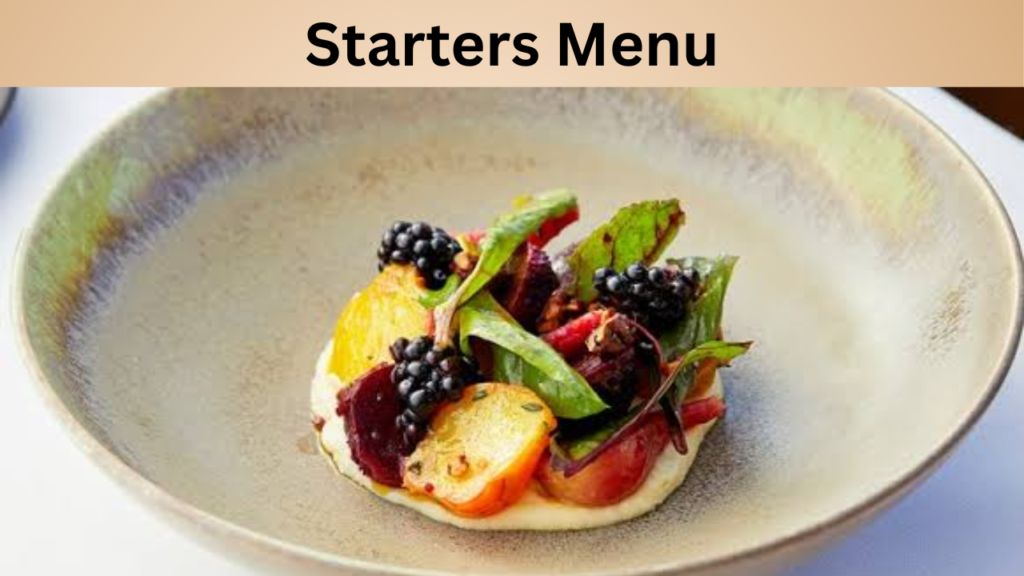 Starters Menu