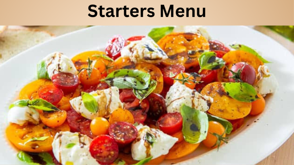 Starters Menu