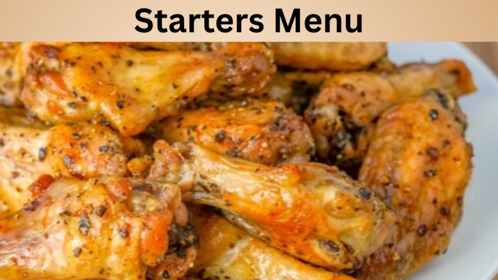 Starters Menu