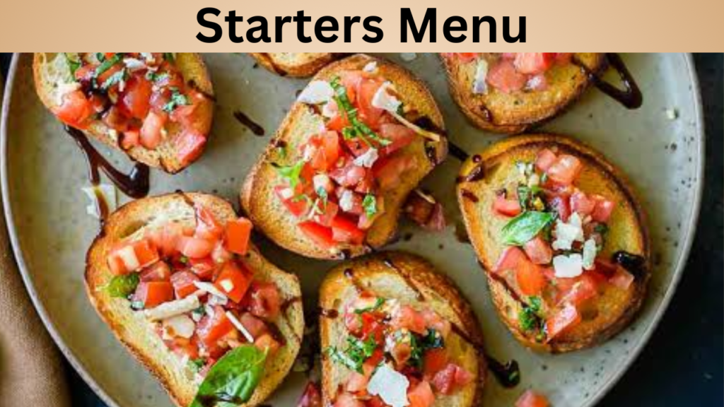 Starters Menu