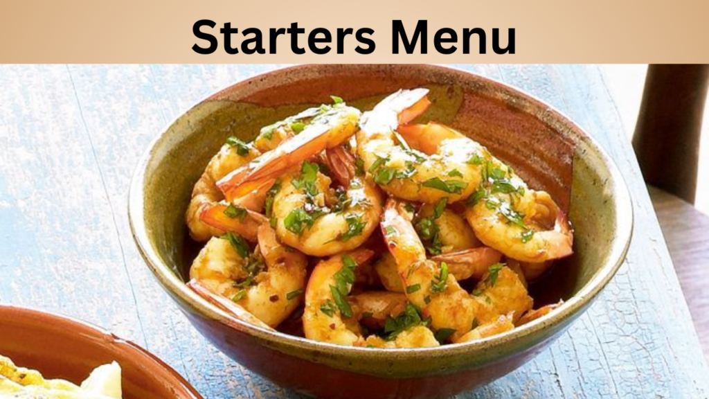 Starters Menu