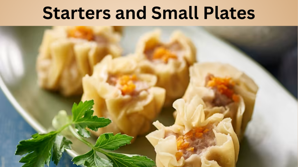 Starters and Small Plates