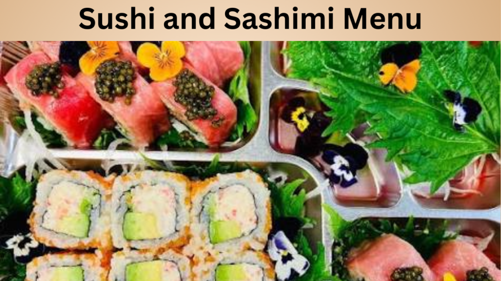 Sushi and Sashimi Menu
