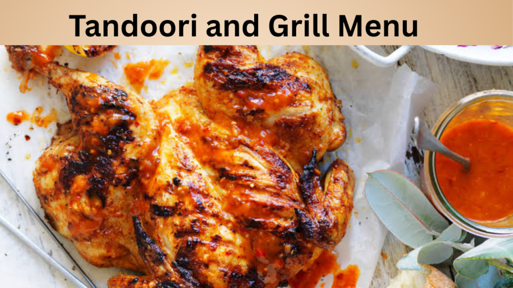 Tandoori and Grill Menu